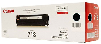 Фото Картридж Canon 718BK для MF-8330/ 8350 Черный (Black) Original