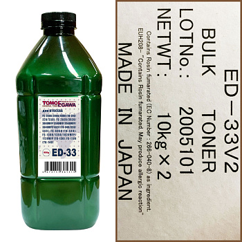 Фото Тонер ED-33 для Kyocera TK-130; TK-140; TK-310; TK-320; TK-330; TK-340; TK-350; TK-360; TK-440 (фл,900,TOMOEGAWA) Green Line