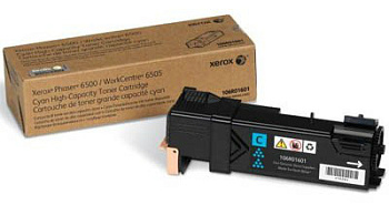 Тонер-картридж Xerox 106R01601 для Phaser 6500/ WC 6505 Голубой (Cyan)  Фото Тонер-картридж Xerox 106R01601 для Phaser 6500/ WC 6505 Голубой (Cyan)