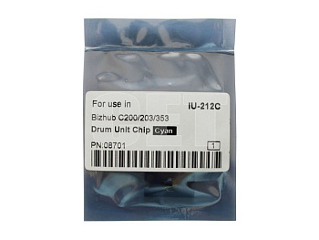 Фото Чип драм-юнита для KONICA MINOLTA Bizhub C200 (CET) Cyan, (WW), (унив.), CET8701