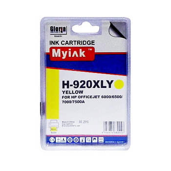 Фото Картридж MyInk CD974AE № 920XL для HP Officejet 6000/ 6500/ 7000 Желтый (Yellow)