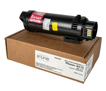 Тонер-картридж e-Line 106R03695 для Xerox Phaser 6510, WC 6515 (4300стр.) Желтый (Yellow) Фото Тонер-картридж e-Line 106R03695 для Xerox Phaser 6510, WC 6515 (4300стр.) Желтый (Yellow)