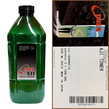 Фото Тонер Universal Type AJI для HP LJ Pro M104, M106, M203, M206, MFP M132, M134, M227, M230 (фл,1кг) Gold/Green ATM - [IMEX]