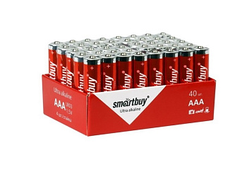 Фото Батарейка AAA Smartbuy, 1.5V, алкалиновая, LR03, 4шт в пленке, 40шт в коробке [SBBA-3A40S]  цена за 4 шт