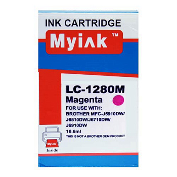 Фото Картридж MyInk LC1280XLM для MFC-J6510DW/ J6910DW Пурпурный (Magenta)