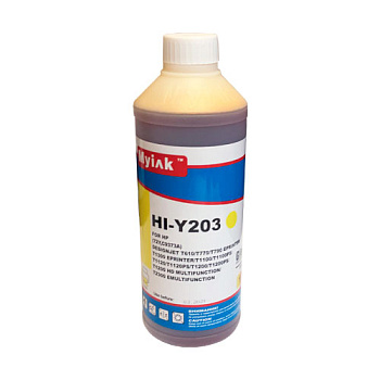 Фото Чернила для HP (№ 72) C9373A (1л, Желтый (Yellow), Dye) HI-Y203 Gloria™ MyInk