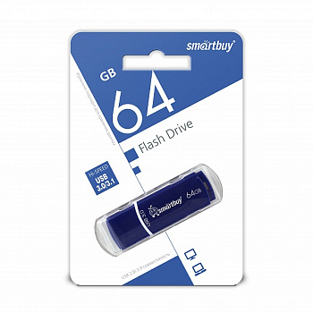 Фото USB Flash 64GB SmartBuy Crown Blue (SB64GBCRW-Bl)