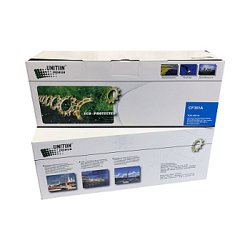 Фото Картридж Uniton PREMIUM CF361A для HP Color LaserJet Enterprise M553n/ 553X/ 553dn/ HP Color LaserJet Enterprise M552dn Голубой (Cyan) (5000 с.) GREEN