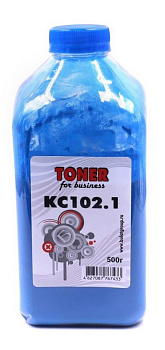 Фото Тонер KC102.1 для Kyocera [TK-520/TK-500/TK-510/TK-540/TK-580/TK-550/TK-590/TK-560/TK-590] (кан.500г) БУЛАТ - Голубой (Cyan)