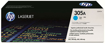 Фото Картридж (CE411A) Hewlett-Packard №305A для HP CLJ Color M351/ M451/ MFP M375/ MFP M475 Голубой (Cyan) Original