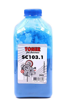 Фото Тонер SC103.1 для Samsung CLP300/ 3**/ 500/ 510/ 600/ 660/ 3160/ 62**Xerox Ph 61** (бут.500г) БУЛАТ - Голубой (Cyan)