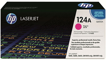 Фото Картридж (Q6003A) Hewlett-Packard №124A для HP CLJ 1600/ 2600/ 2605/ CM1015/ CM1017 Пурпурный (Magenta) Original