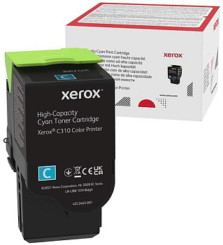 Тонер-картридж Xerox C310/ 315 (5500стр.) Голубой (Cyan) (006R04369) Original Фото Тонер-картридж Xerox C310/ 315 (5500стр.) Голубой (Cyan) (006R04369) Original