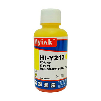 Фото Чернила для HP (№ 711) HP Designjet T120/520 (100ml, Желтый (Yellow), Dye) HI-Y213 Gloria™ MyInk