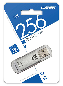 Фото USB Flash 256Gb SmartBuy V-Cut Silver (SB256GBVC-S3)