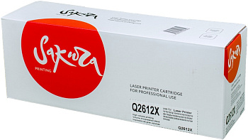 Фото Картридж SAKURA Q2612X для HP LJ 1010/ 1012/ 1015/ 1020/ 1022/ 3015/ 3020/ 3030 Черный (Black) (3000 к.)