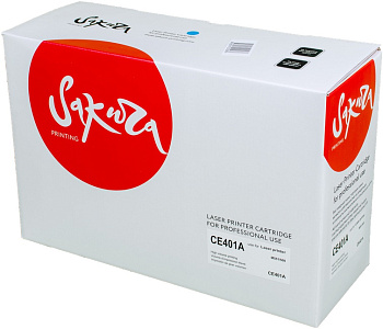 Фото Картридж SAKURA CE401A для HP Enterprise 500 Color M551n/ 525f/ 525dn/ 570/ 575f Голубой (Cyan) (6000 к.)