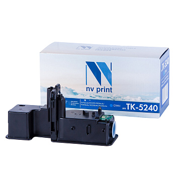Фото Тонер-картридж NV-Print TK-5240C для Kyocera ECOSYS P5026cdn/ P5026cdw/ M5526cdn/ M5526cdw (3000стр.) Голубой (Cyan)