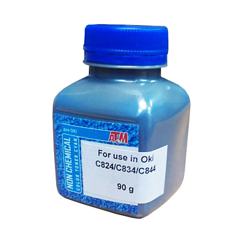 Фото Тонер для OKI C824/ С834/ С844 (фл.90г,5K) Silver ATM - Голубой (Cyan) - [OSK-001 IMEX]