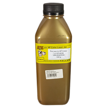 Фото Тонер для HP CLJ CP6015/ CM6030/ 6040 (фл.340г) Gold ATM - Желтый (Yellow) - химический [MKI]
