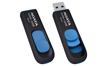 Фото USB Flash 16Gb A-Data UV128, USB 3.0, UV128, USB 3.0, Черный,Синий