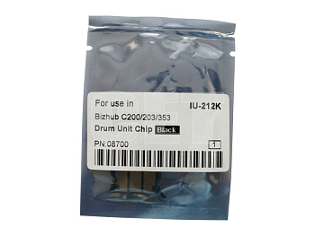Фото Чип драм-юнита для KONICA MINOLTA Bizhub C200 (CET) Black, (WW), (унив.), CET8700