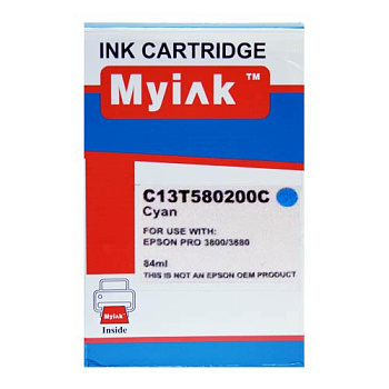 Фото Картридж MyInk T5802 для Epson St Pro 3800/ 3880 Голубой (Cyan)