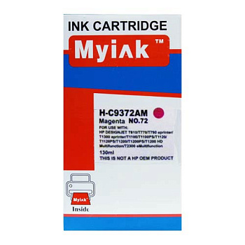 Фото Картридж MyInk C9372A № 72 для HP DJ T610/ T1100 Пурпурный (Magenta)