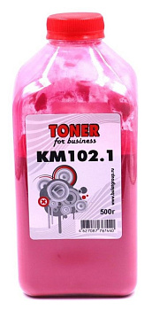 Фото Тонер KM102.1 для Kyocera [TK-520/TK-500/TK-510/TK-540/TK-580/TK-550/TK-590/TK-560/TK-590] (кан.500г) БУЛАТ - Пурпурный (Magenta)