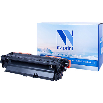Фото Картридж NV-Print CE250X/723HBk для HP CLJ CP3525/ CM3530, Canon i-SENSYS LBP7750Cdn (10500стр.) Черный (Black)