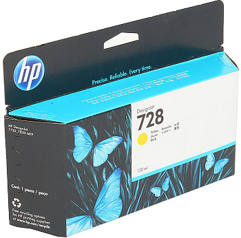 Фото Картридж HP F9J65A № 728 для DJ T730/ 830 Желтый (Yellow) Original