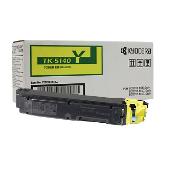 Фото Тонер-картридж Kyocera-Mita TK-5140Y для ECOSYS M6030cdn, M6530cdn, P6130cd (5000стр.) Желтый (Yellow) Original