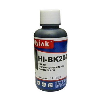 Фото Чернила для HP (№ 178) CB317/ CB322 (100мл, Фото-черный (Photo Black), Dye) HI-BK204 Gloria™ MyInk