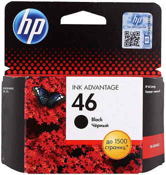 Фото Картридж HP CZ637AE №46 для DJ 2520/ 2020 (1500стр.) Черный (Black) Original