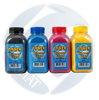 Фото Тонер Xerox Phaser 6180/6280 (банка 110г) Голубой (Cyan) БУЛАТ