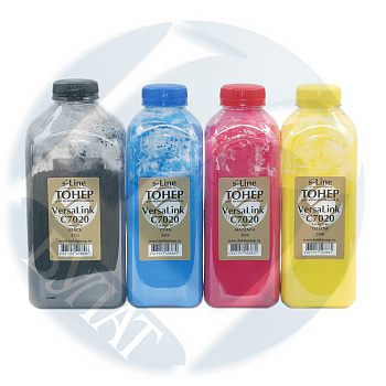 Фото Тонер Xerox VersaLink C7020 [106R03747] (бан.260г) БУЛАТ s-Line - Пурпурный (Magenta) - с девелопером