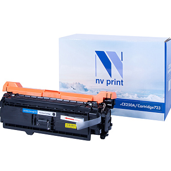 Фото Картридж NV-Print CE250A/723Bk для HP CLJ CP3525/ CM3530, Canon i-SENSYS LBP-7750Cdn (5000стр.) Черный (Black)