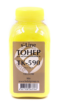 Фото Тонер для Kyocera FS-C5250 [TK-590Y] (бут.90г) БУЛАТ s-Line - Желтый (Yellow)