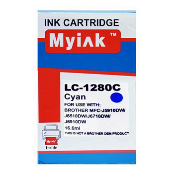 Фото Картридж MyInk LC1280XLC для MFC-J6510DW/ J6910DW Голубой (Cyan) 