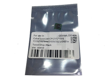 Фото Чип HP CE310A/CB540A/CE320A/CC530A/CE250Aдля HP Color LaserJet CP1215/1025/3525 (CET) Black, (унив.), CET0959