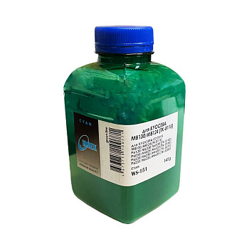 Фото Тонер WS-151-C для Kyocera TK-5140/ 5150/ 5270/ 5280/ 8115 (фл.145 г) Green Line - Голубой (Cyan) - [IMEX]