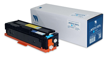 Фото Картридж NV-Print W2211X (207X) для HP LJ M255/ MFP M282/M283 (2450стр.) Голубой (Cyan) - без чипа