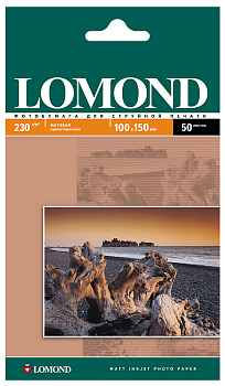 Фото Фотобумага Lomond A6 Матовая 50л 230г (односторонняя) для струйной печати [0102034]