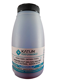 Фото Тонер для Samsung CLP-320/ 325/ 360/ 365, CLX-3170/ 3305, Xerox 6110 (фл.45г) Голубой (Cyan) Katun фас.Россия - химический