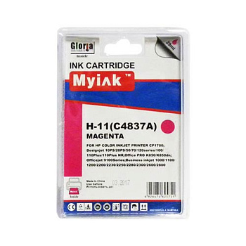 Фото Картридж MyInk C4837A № 11 для HP DJ 1700/ 2200/ 2230/ 2250 (29ml, Dye) Пурпурный (Magenta)
