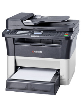 Фото МФУ Kyocera FS-1125MFP 1102M73RU0/1102M73RUV {МФУ до 25 стр A4 в мин}64Mb, LCD, 25стр/мин, лазерное МФУ, факс, USB2.0, сетевой, ADF, двуст.печать