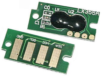 Фото Чип Xerox Phaser 6000/ 6010/ WC 6015 (106R01627/ 106R01631) Голубой (Cyan) (1000 стр.) Region 1/3 (RUS)