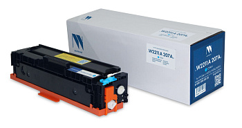 Фото Картридж NV-Print W2211A (207A) для HP LJ M255/ MFP M282/M283 (1250стр.) Голубой (Cyan) - без чипа