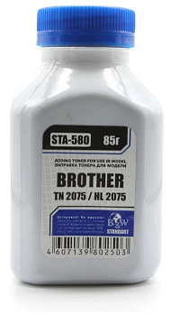 Фото Тонер Brother TN 2075/85/2135/75 HL 2030/35/40/75/2140/50/70 (фл. 85г) Black&White Standart фас.Россия