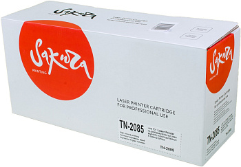 Фото Картридж SAKURA TN-2085 для Brother HL2035, HL2037, HL2037E, Черный (Black) (1500 к)